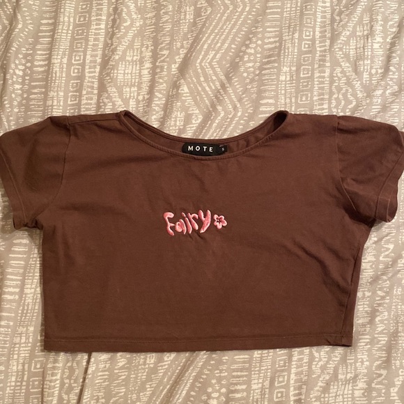 Motel Rocks Fairy Crop Top Baby Tee Small - Picture 2 of 3